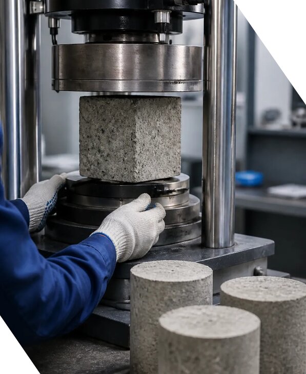 Испытание образцов бетона для строительных конструкций в Долгопрудном