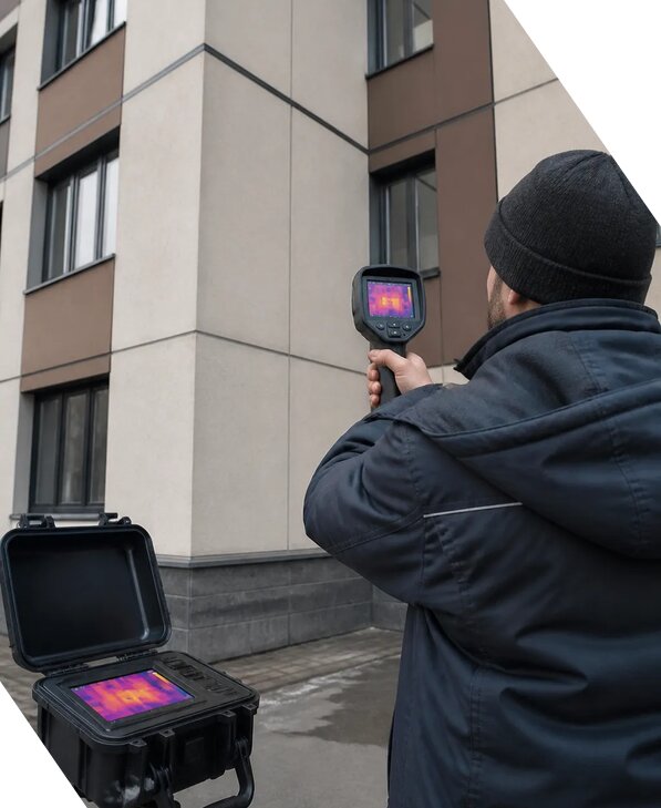 Тепловизионное обследование зданий и сооружений в Долгопрудном